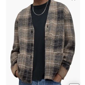 Allsaints Mens Aldrin Plaid Cardigan
Size XS Brand New Retails $279
